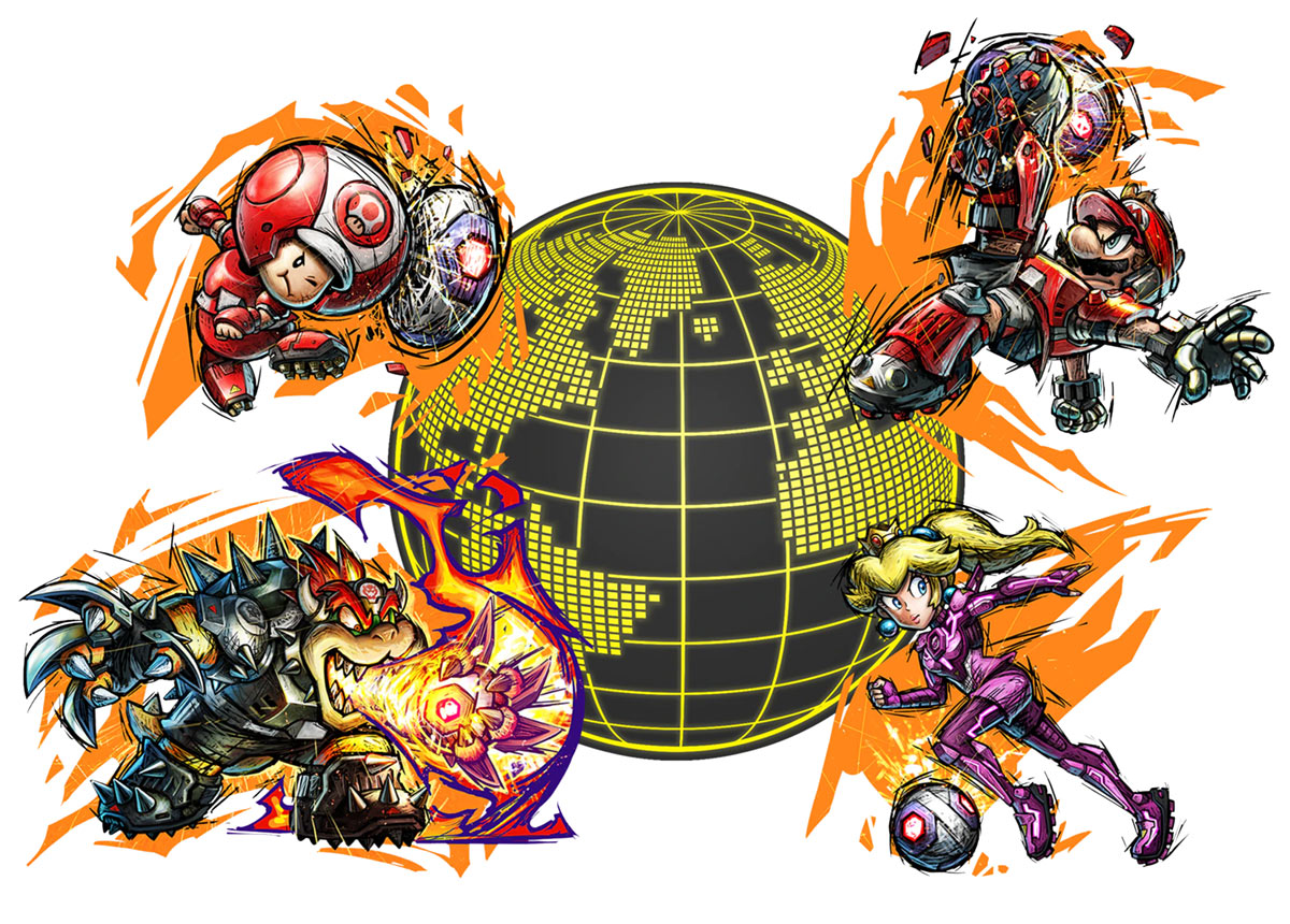Club Mode Art from Mario Strikers: Battle League