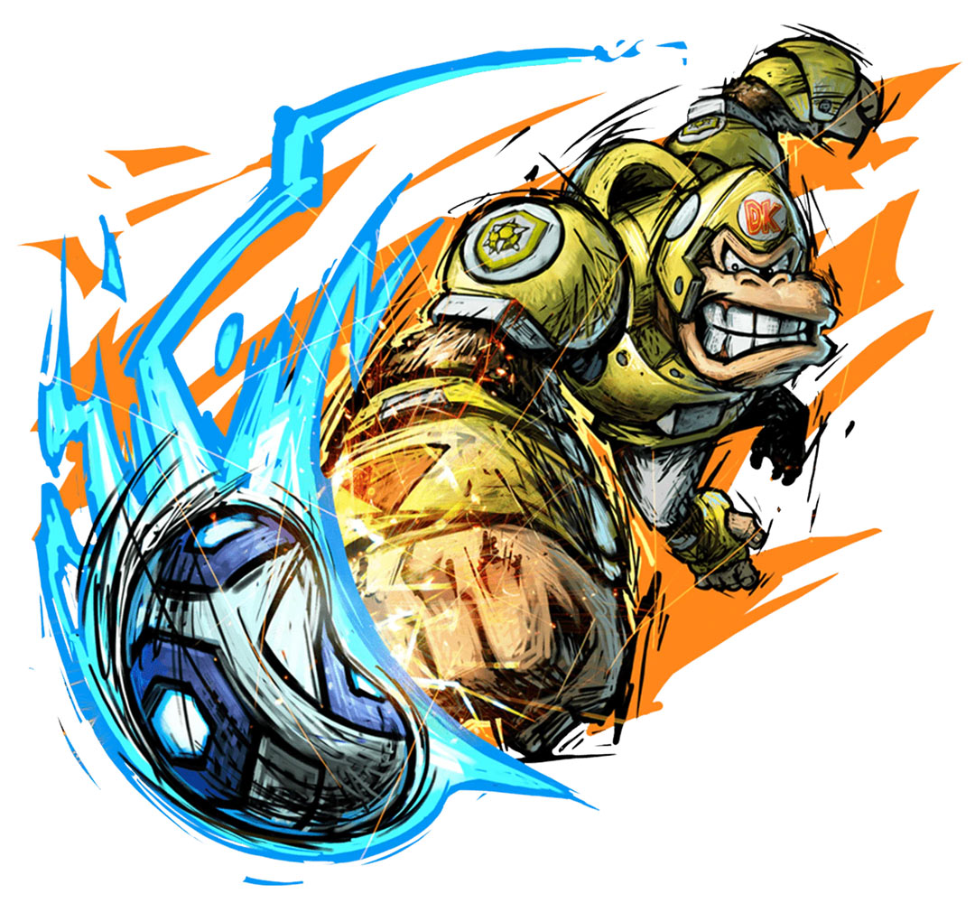 Donkey Kong Art from Mario Strikers: Battle League
