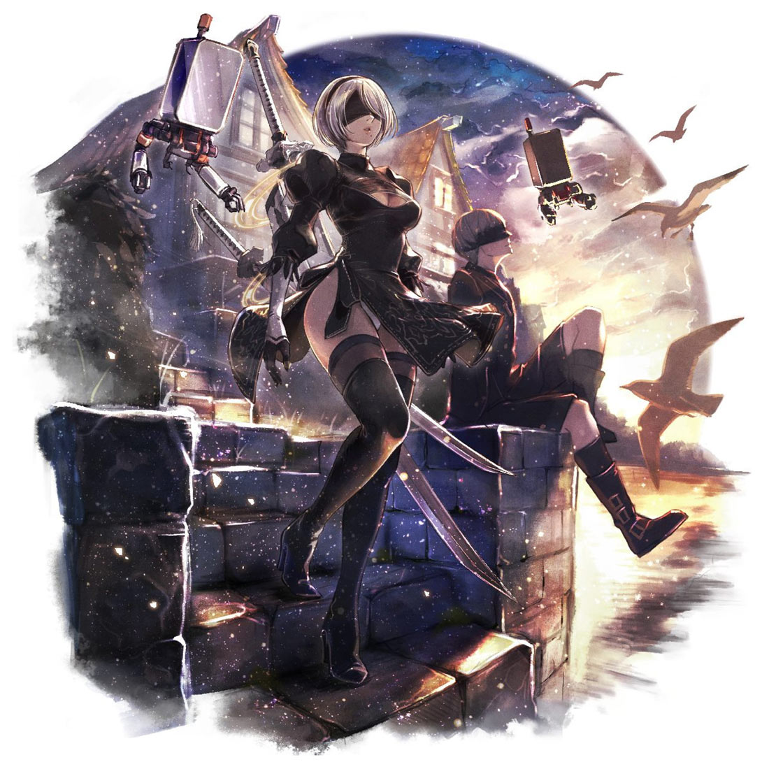 2B Art from Octopath Traveler: Champions of the Continent