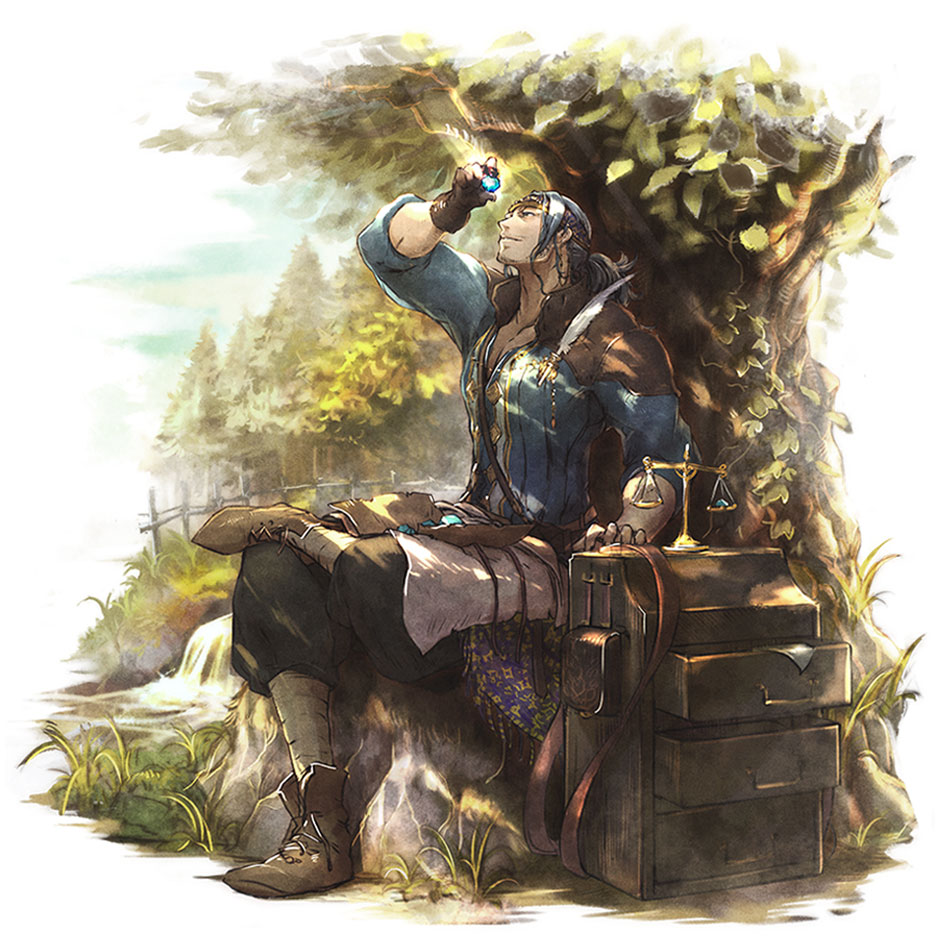 Gilderoy Art from Octopath Traveler: Champions of the Continent