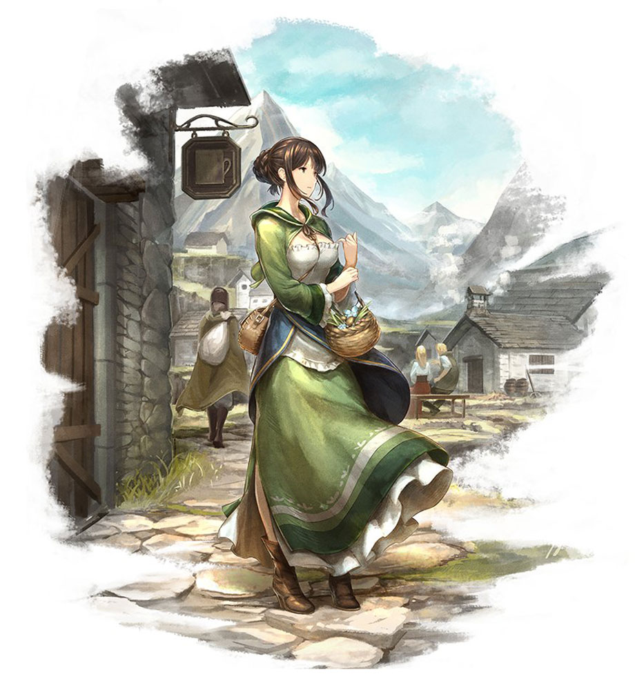 Saria Art from Octopath Traveler: Champions of the Continent