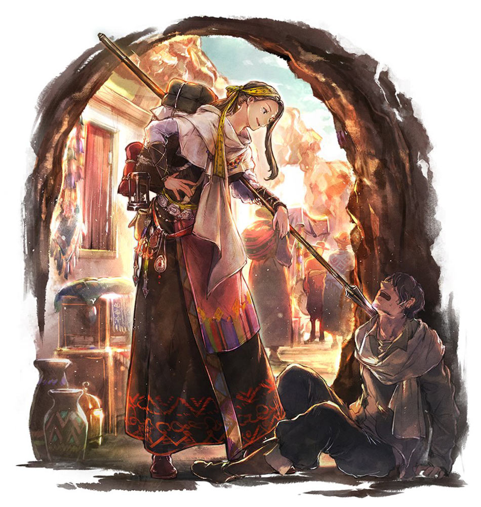 W'ludai Art from Octopath Traveler: Champions of the Continent
