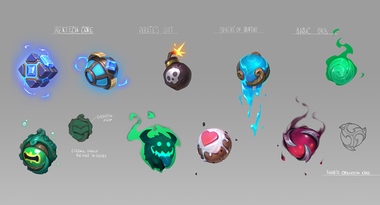 Ahri's Focus Variants Art from Ruined King: A League of Legends Story