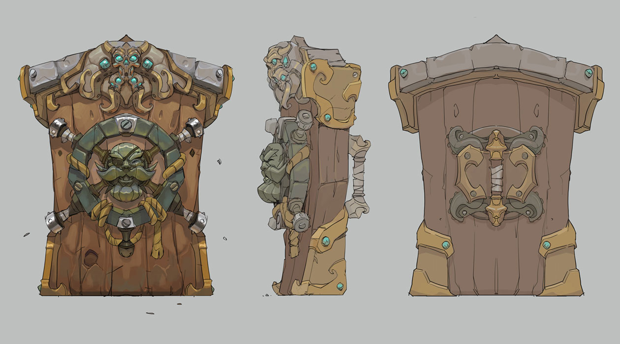 Braum Bilgewater Skin Shield Art from Ruined King: A League of Legends Story