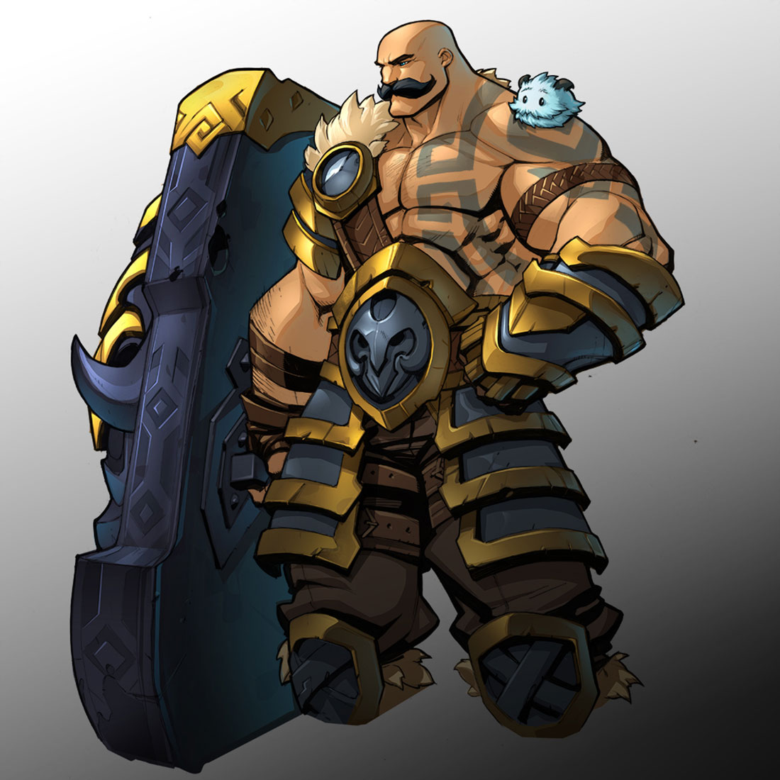 Braum Portrait Art from Ruined King: A League of Legends Story