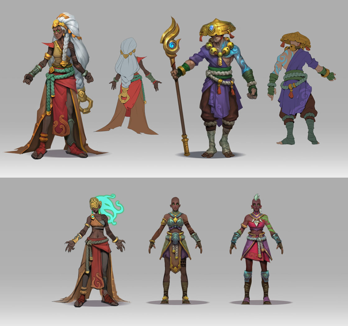 Buhru People Art from Ruined King: A League of Legends Story
