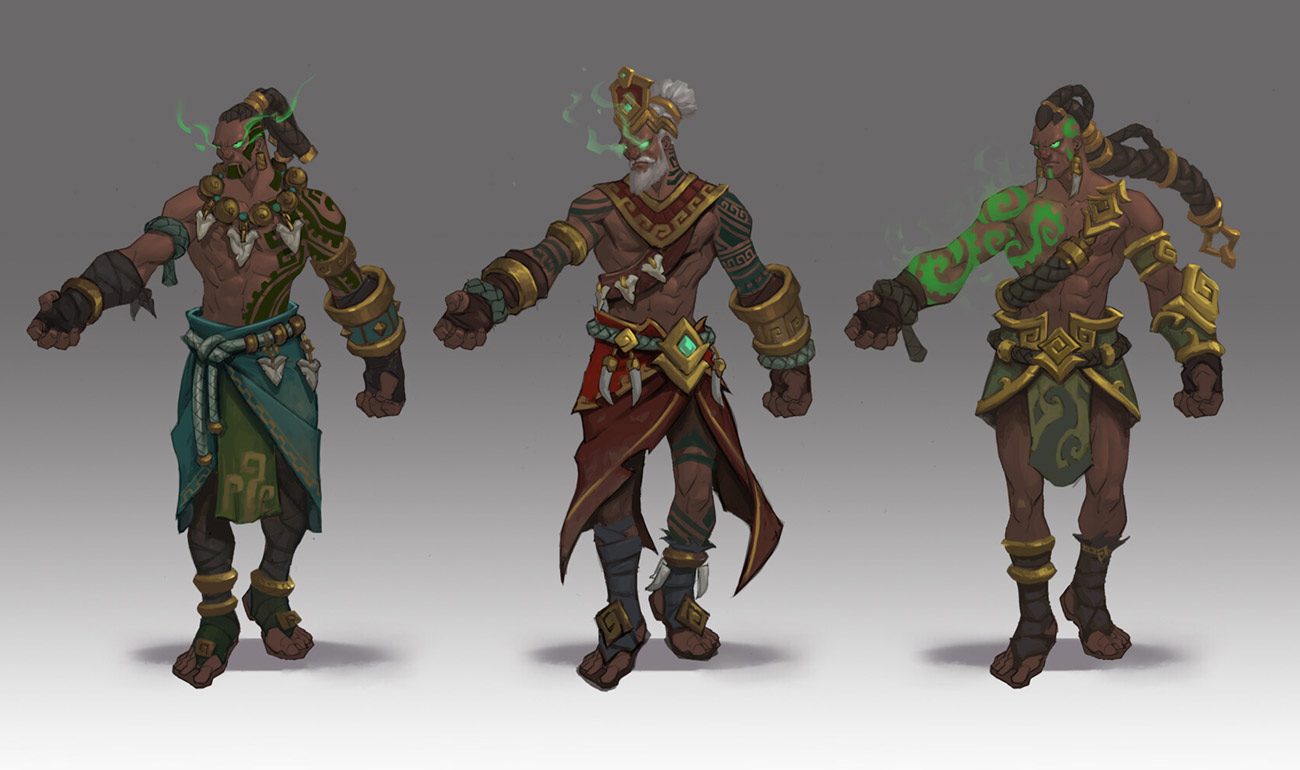 Buhru Priests Art from Ruined King: A League of Legends Story
