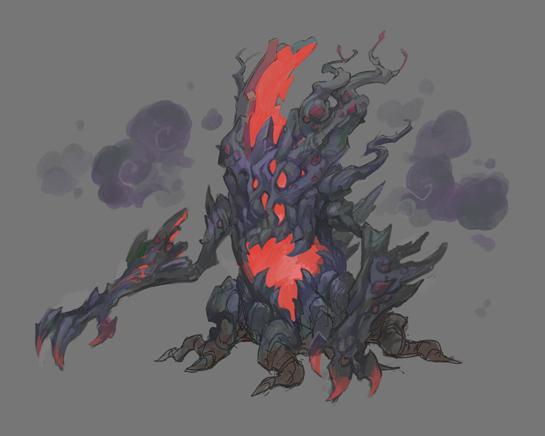 Corrupt Treant Art from Ruined King: A League of Legends Story