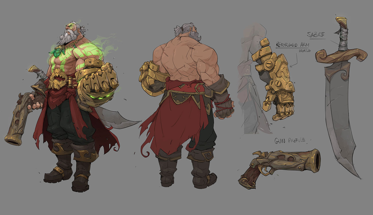Gangplank Concept Art from Ruined King: A League of Legends Story