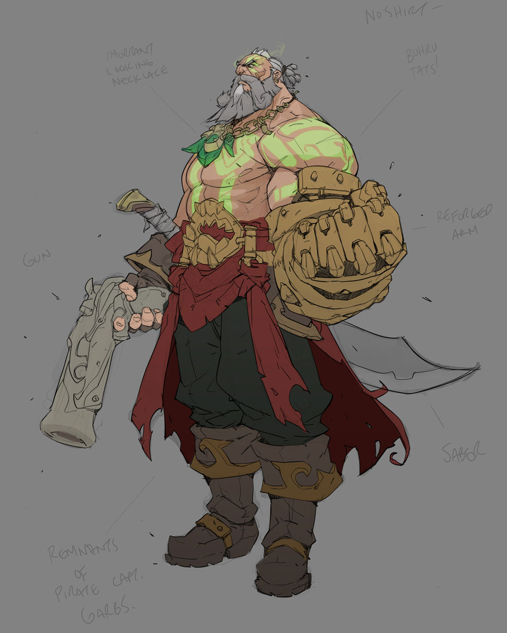 Gangplank Art from Ruined King: A League of Legends Story