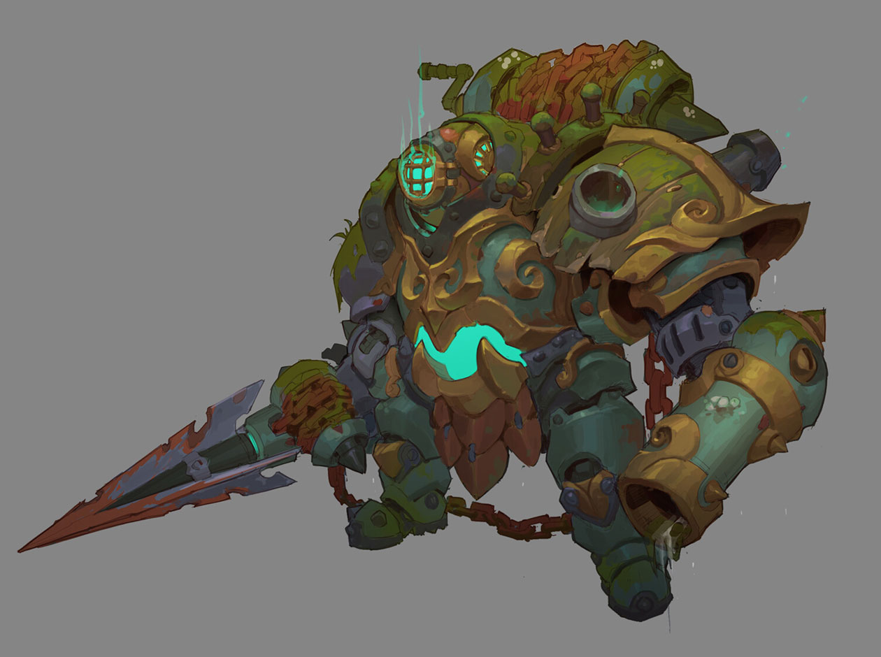 Harpoon Golem Art from Ruined King: A League of Legends Story