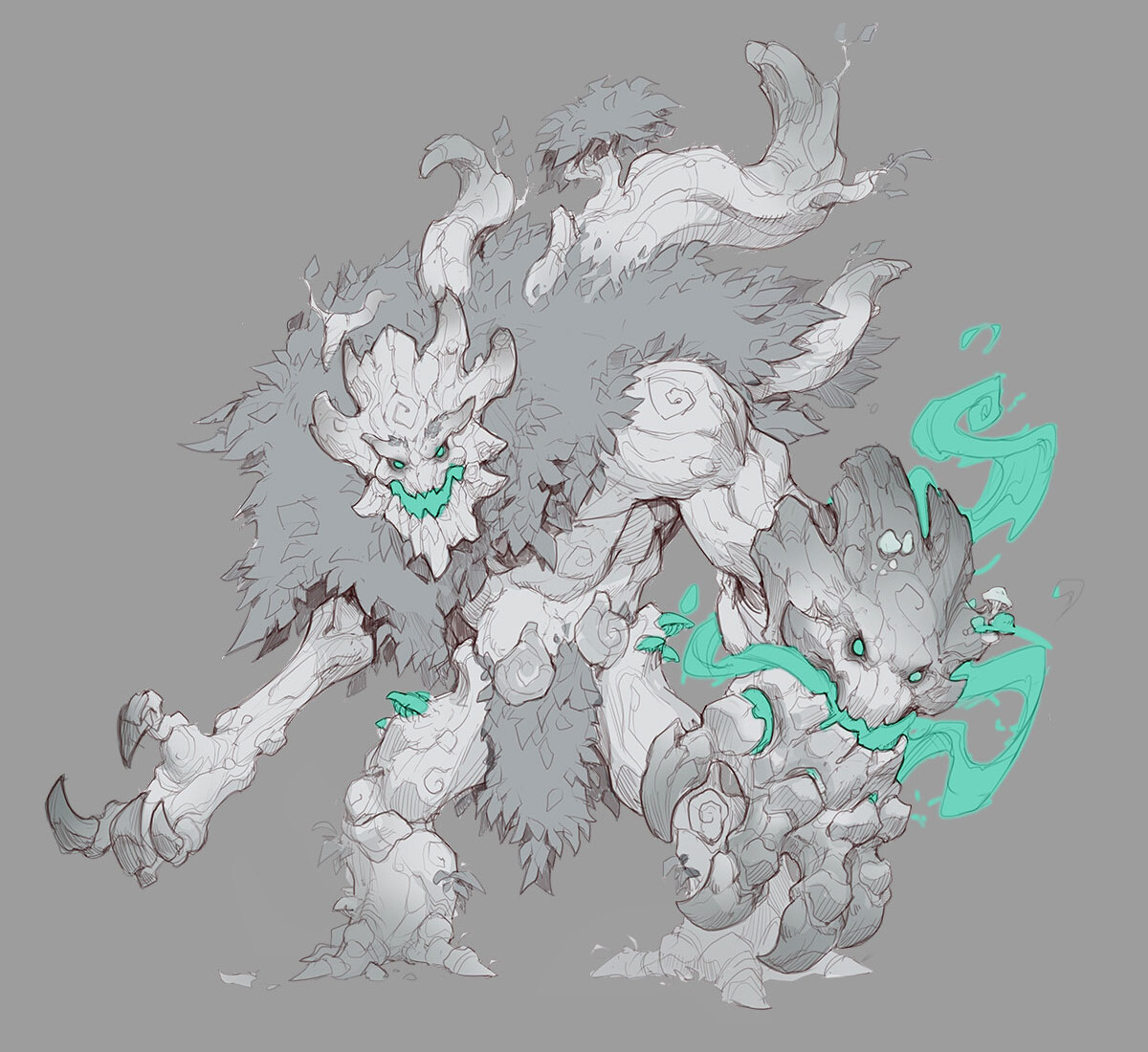 Maokai Sketch from Ruined King: A League of Legends Story