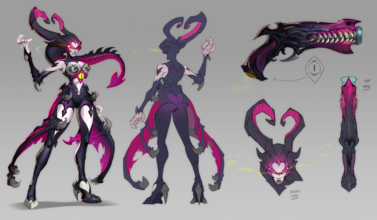 Miss Fortune Succubus Skin Art from Ruined King: A League of Legends Story