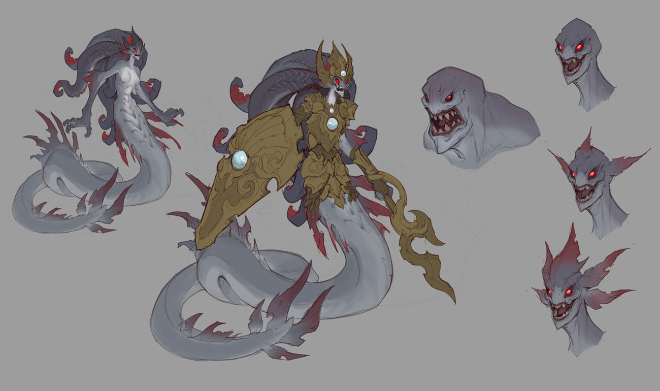 Naga Serpent Art from Ruined King: A League of Legends Story