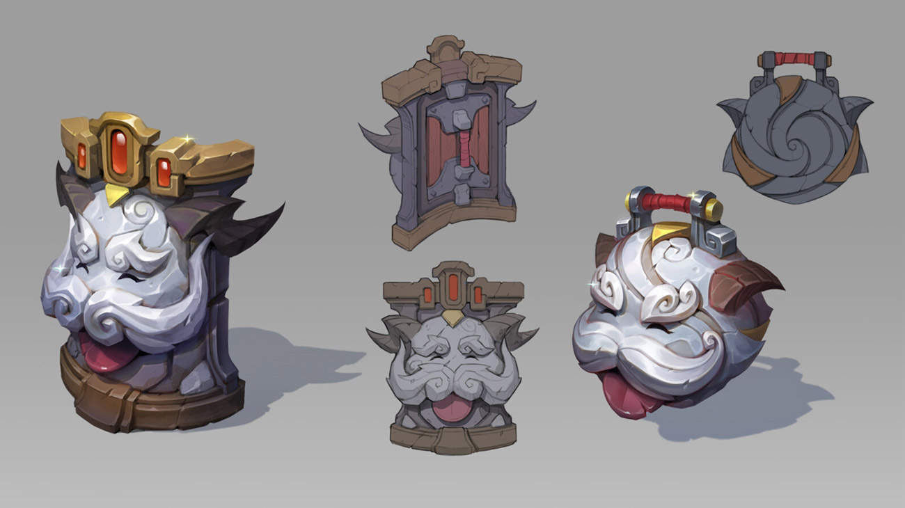 Poro Themed Weapons Art from Ruined King: A League of Legends Story