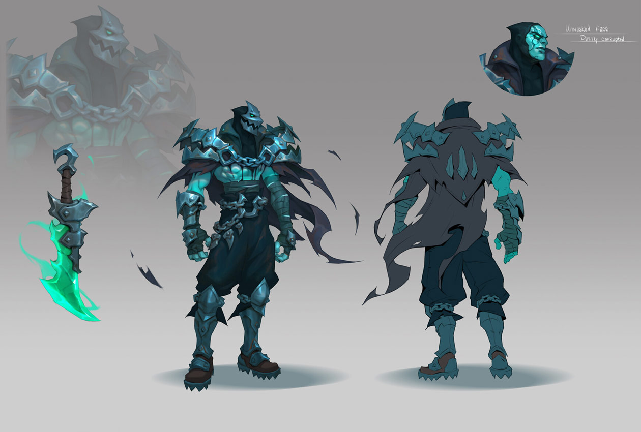 Pyke Ruined Skin Art from Ruined King: A League of Legends Story