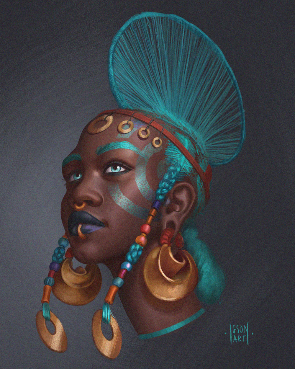 Asiman Ndyam Waterwoman Art from The Wagadu Chronicles