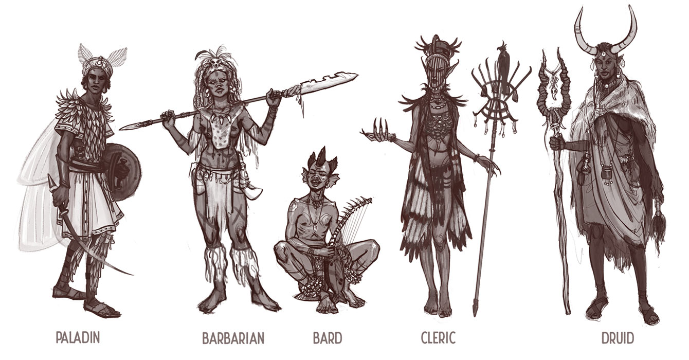 Classes Art from The Wagadu Chronicles