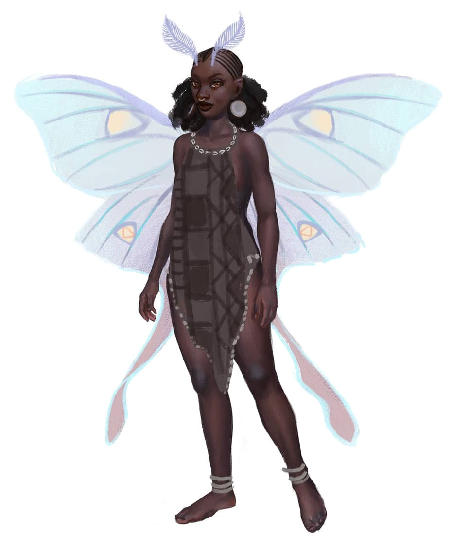 Daa'ima Moth People Art from The Wagadu Chronicles