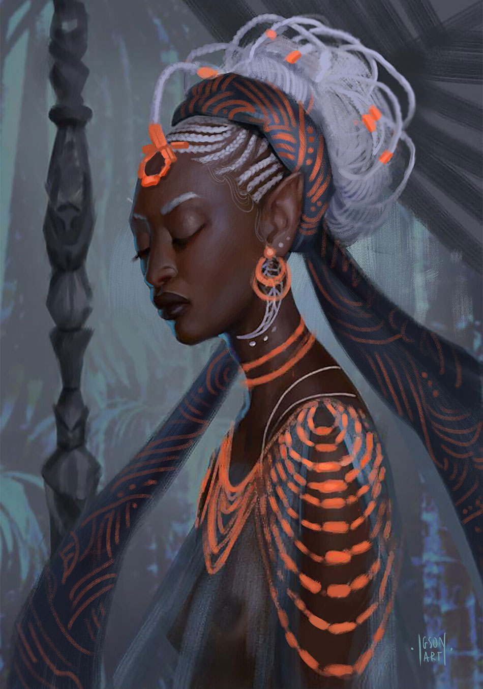 Emere Babalawo Art from The Wagadu Chronicles