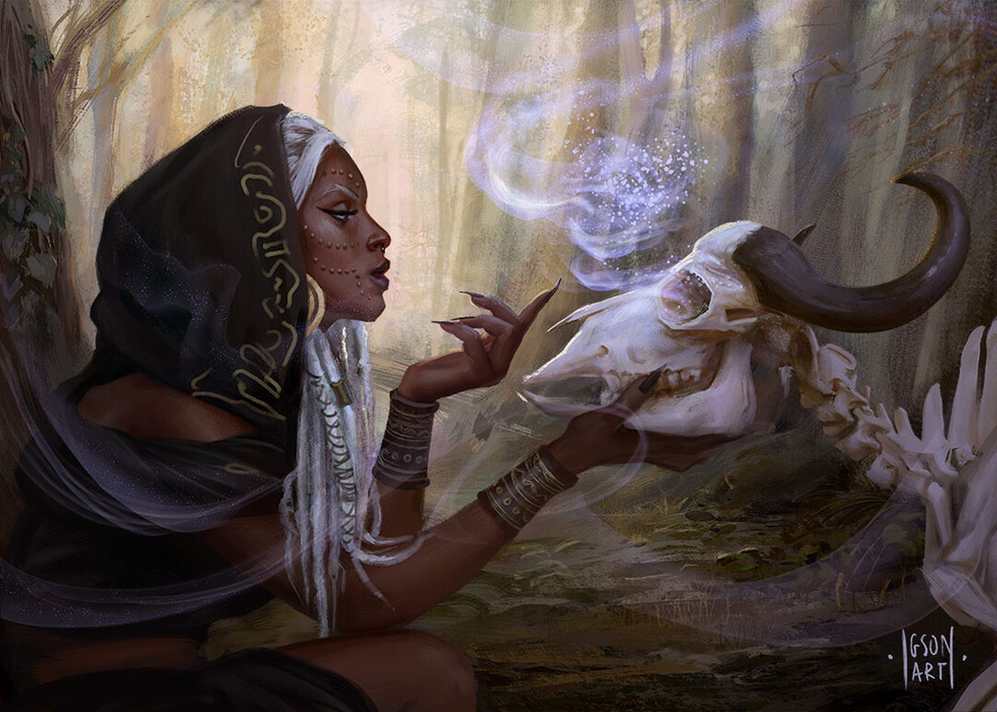 Emere Necromancer Art from The Wagadu Chronicles