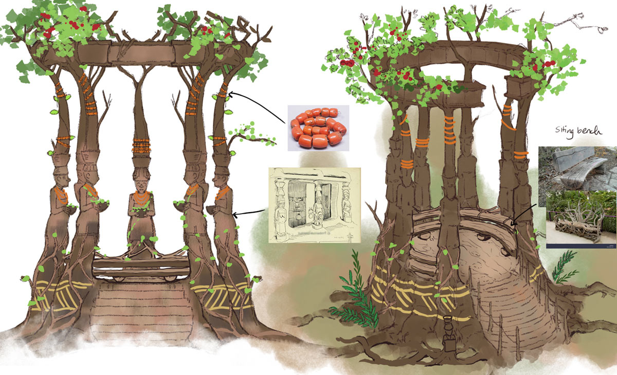 Emere Town Hall Art from The Wagadu Chronicles