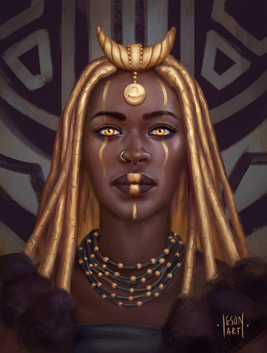 Hyerenn Woman Art from The Wagadu Chronicles