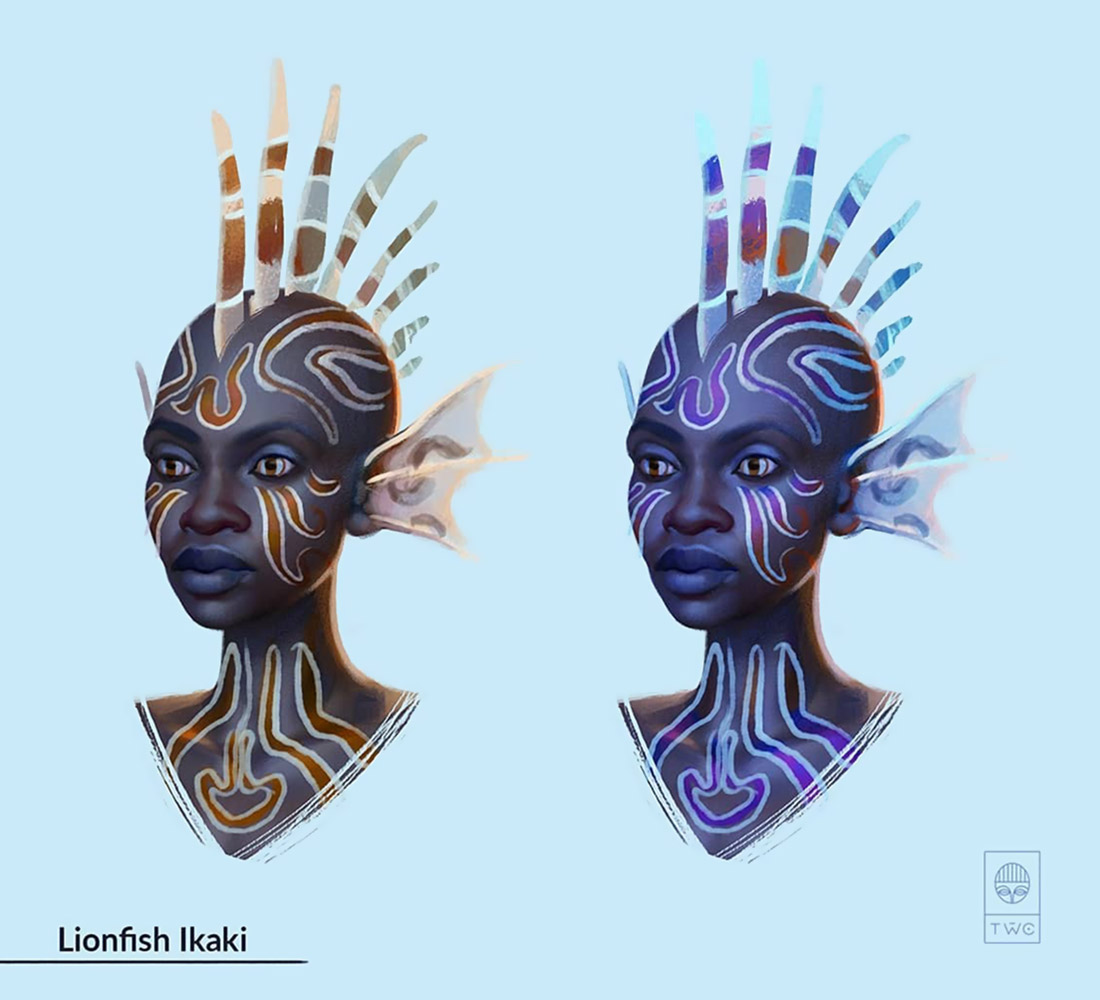 Lionfish Ikaki Art from The Wagadu Chronicles