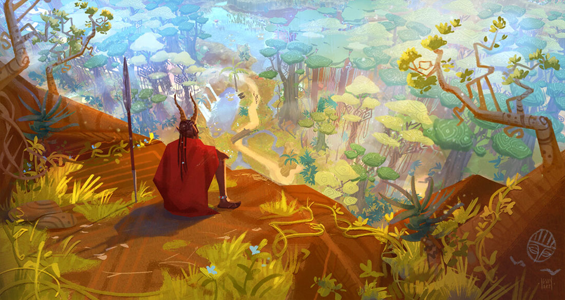 Rainforest Top View Art from The Wagadu Chronicles