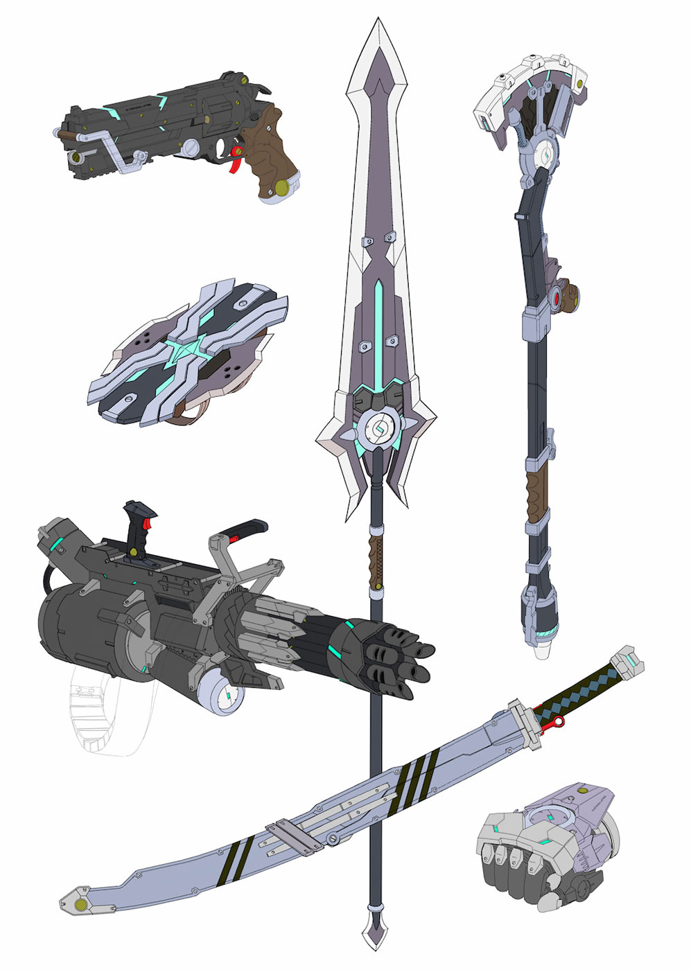 Basic Frames of ARMs Art from Armed Fantasia