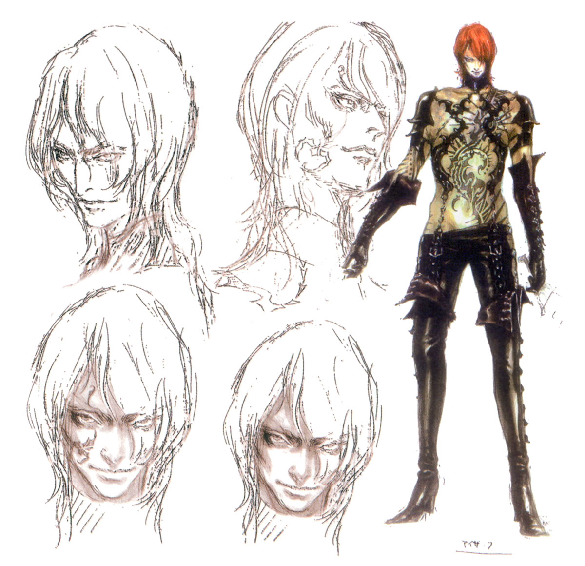 Isaac Concept Artwork from Castlevania: Curse of Darkness