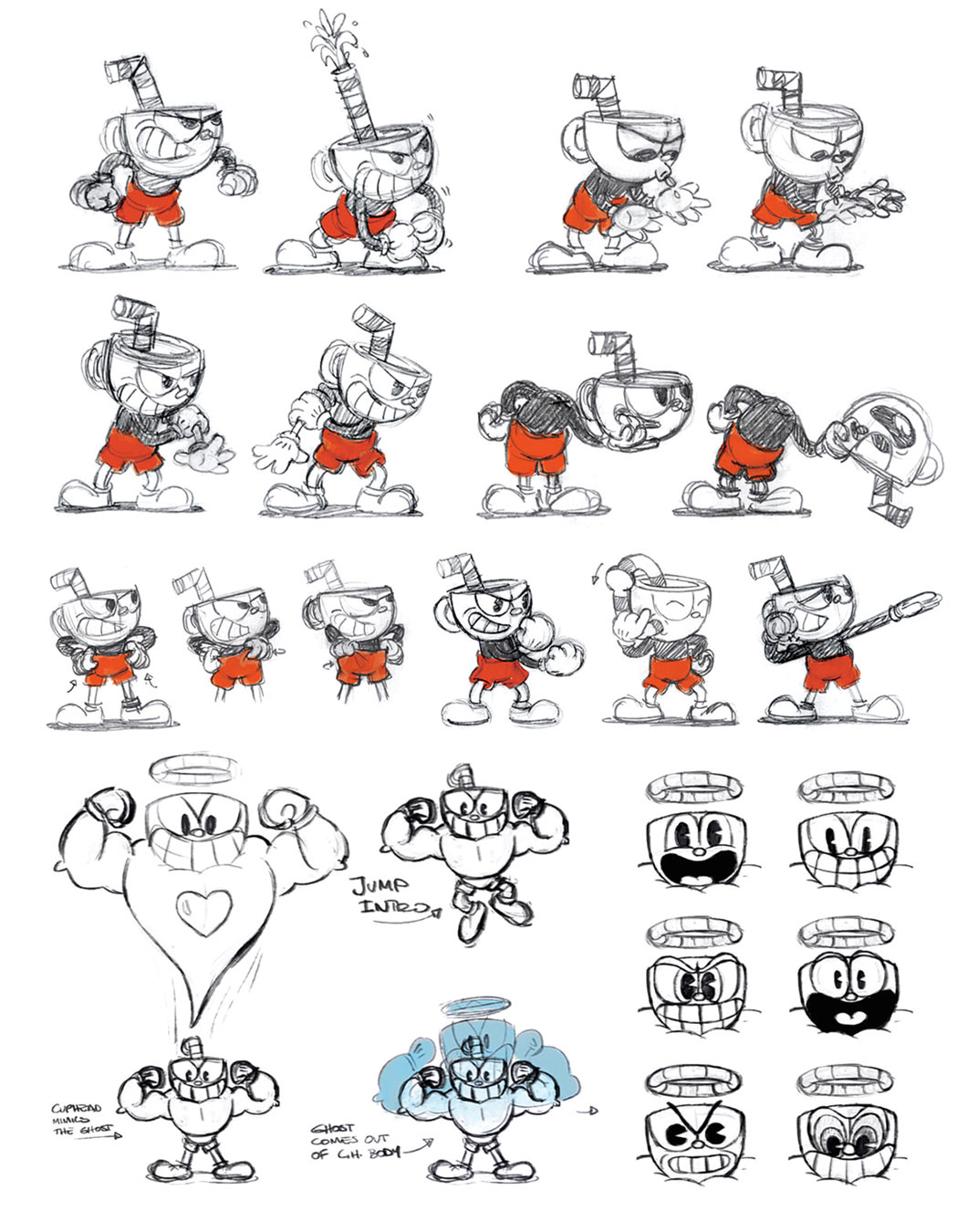 Cuphead Antics Art from Cuphead