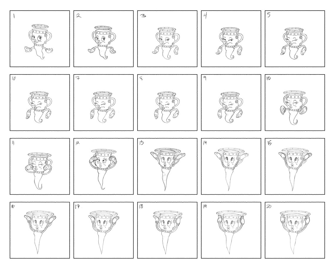 Legendary Chalice Burst Animation Frames from Cuphead