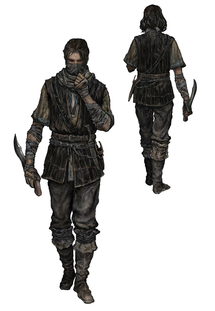 Bandit Class Concept Art from Elden Ring