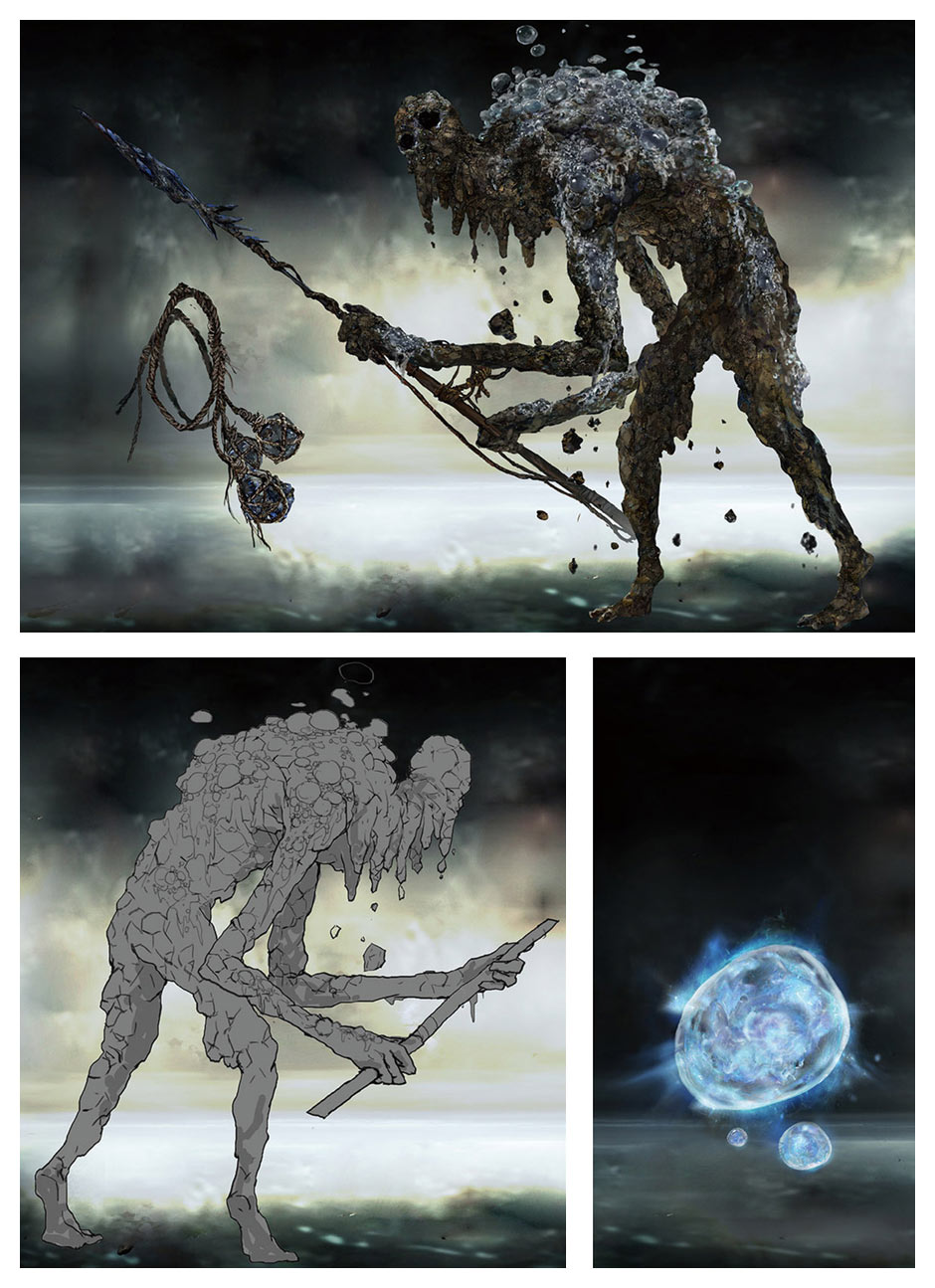 Clayman Concept Art from Elden Ring