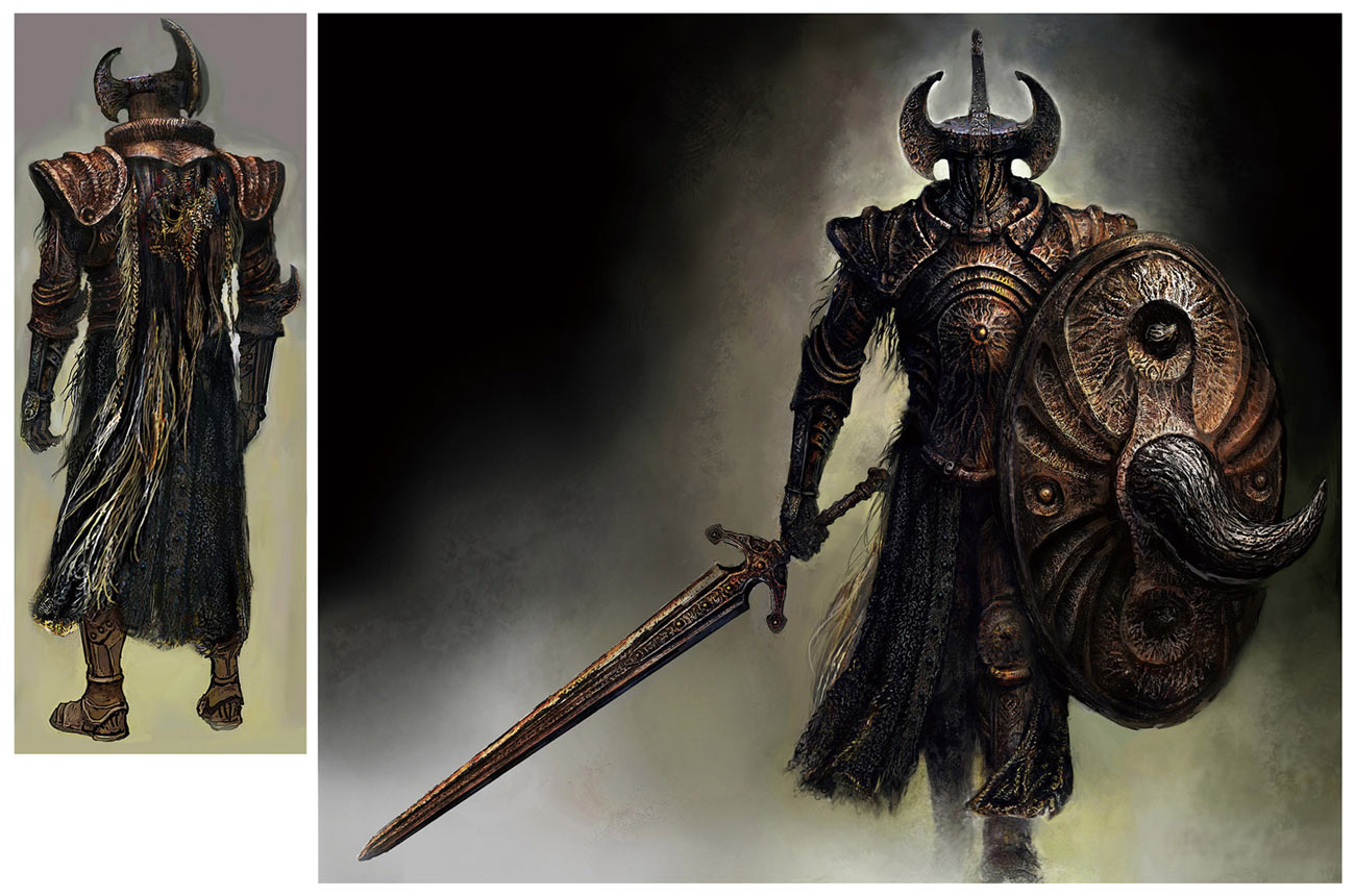 Crucible Knight Concept Art from Elden Ring