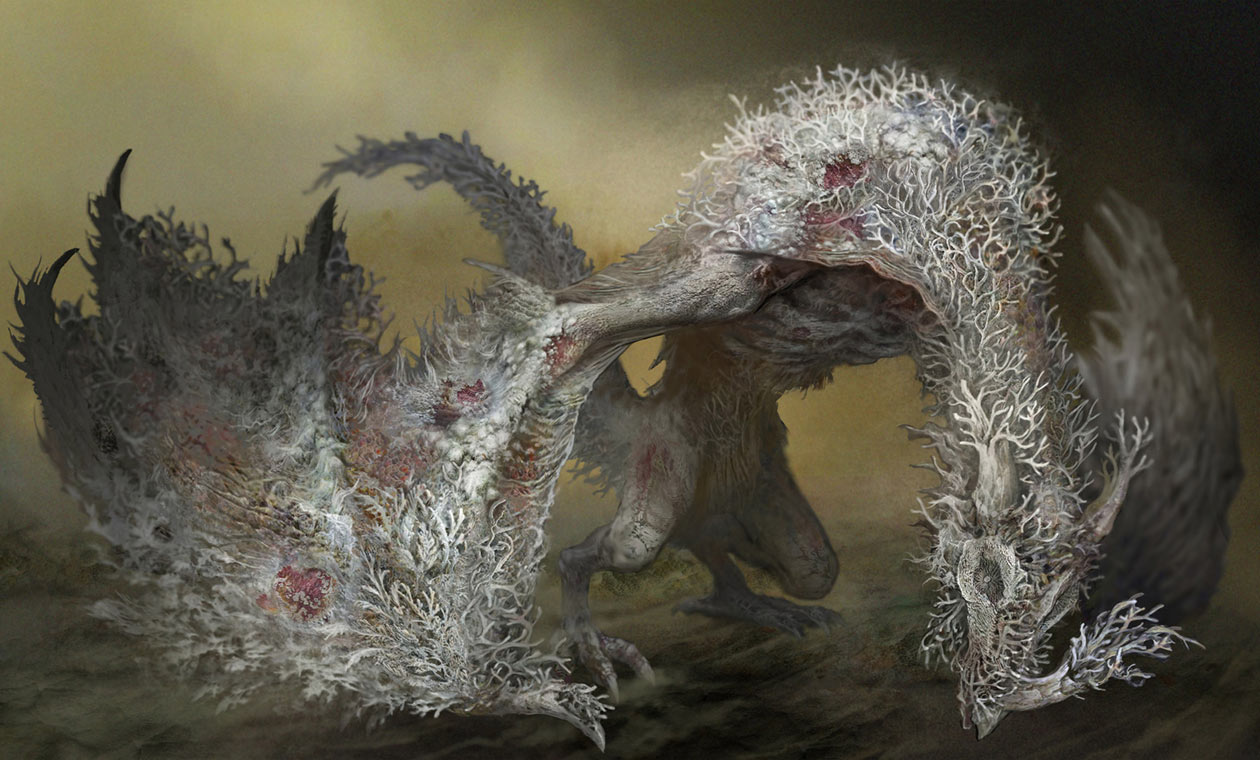 Decaying Ekzykes Concept Art from Elden Ring
