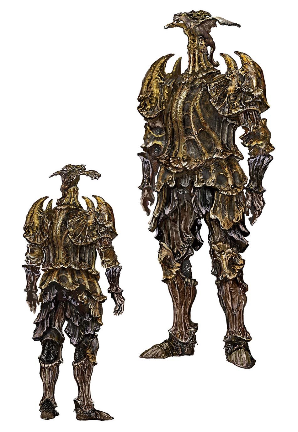 Draconic Tree Sentinel Art from Elden Ring