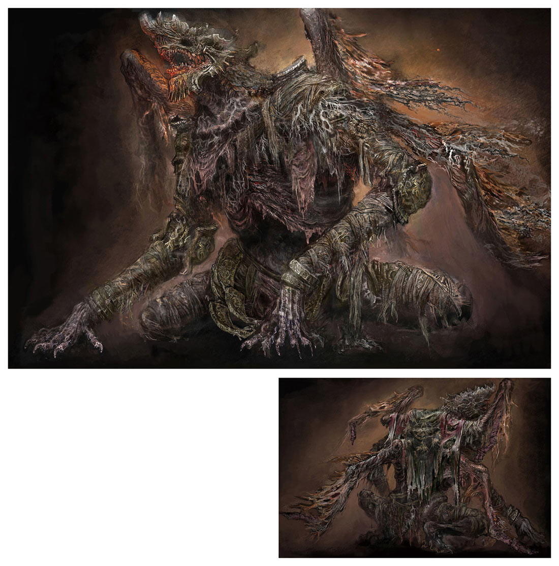 Dragonkin Soldier of Nokstella Art from Elden Ring