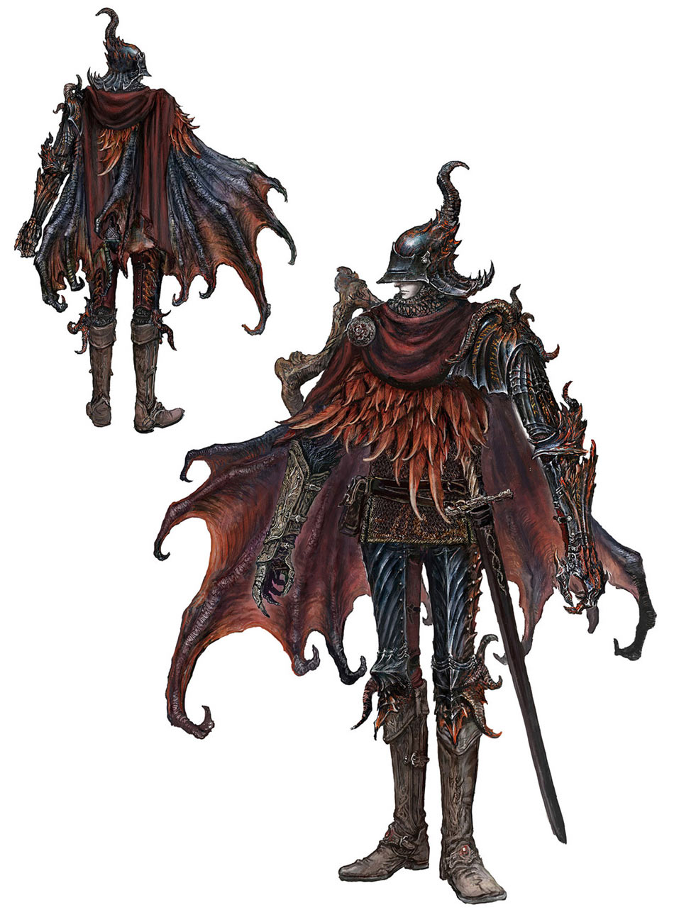 Drake Knight Set Concept Art from Elden Ring