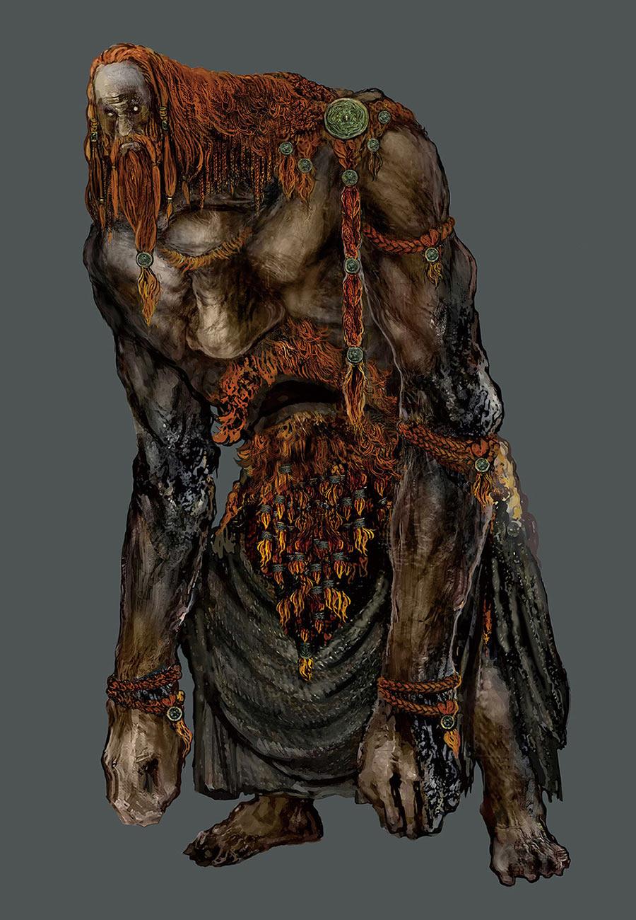 Fire Giant Art from Elden Ring
