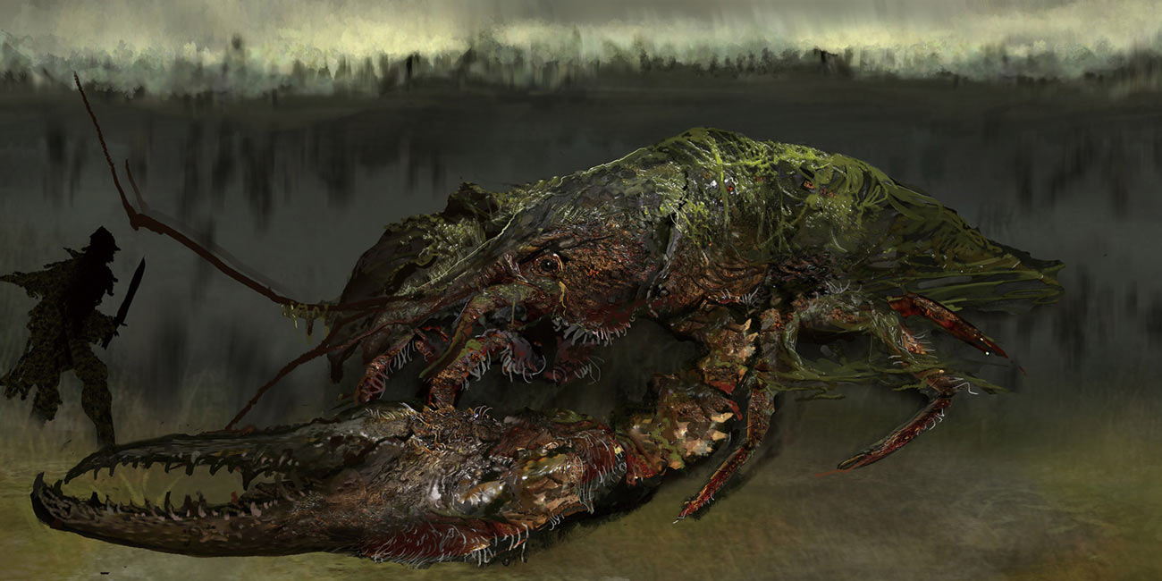 Giant Crayfish Concept Art from Elden Ring