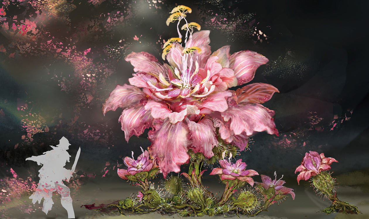 Giant Poison Miranda Sprout Art from Elden Ring