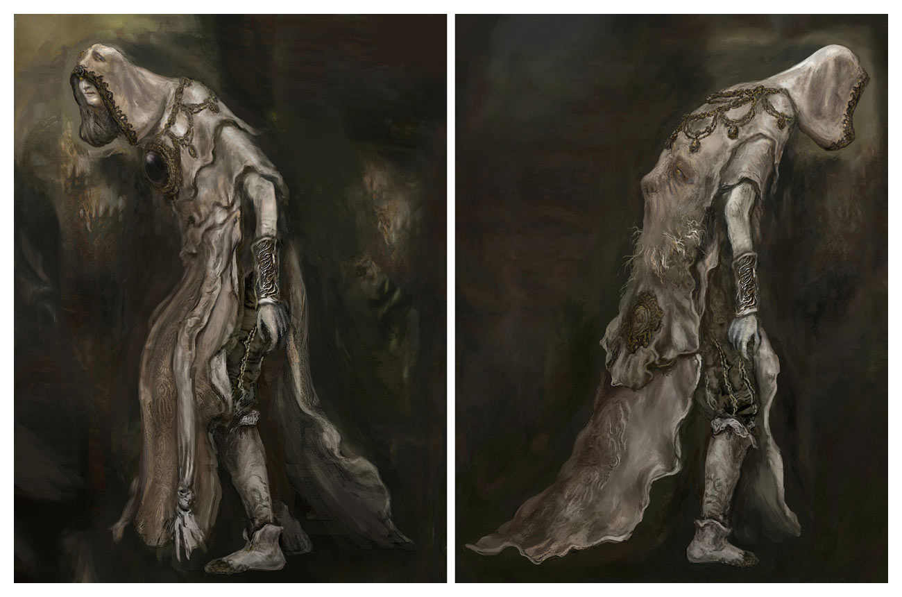 Godskin Apostle Concept Art from Elden Ring