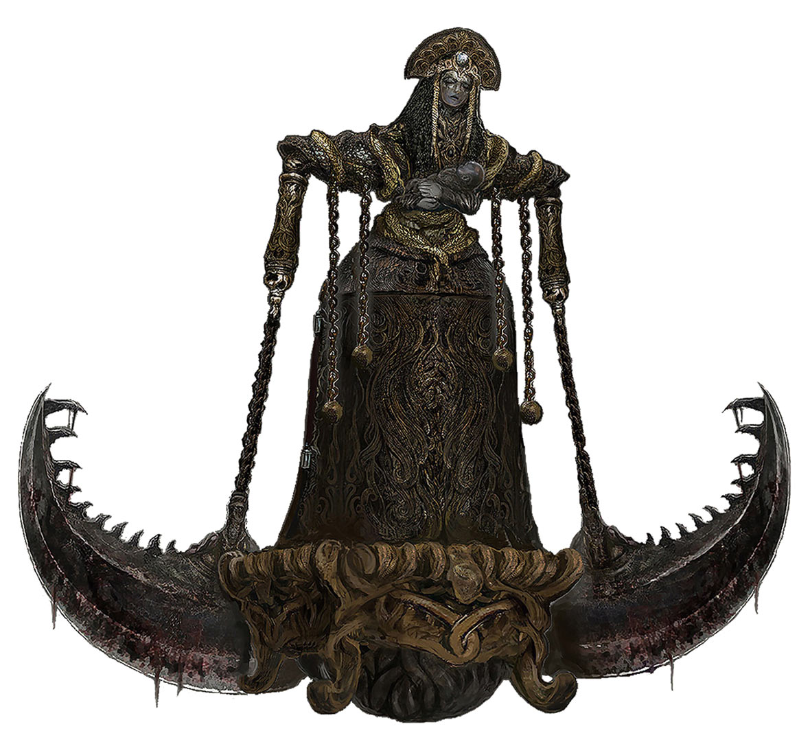 Lesser Abductor Virgin Concept Art from Elden Ring
