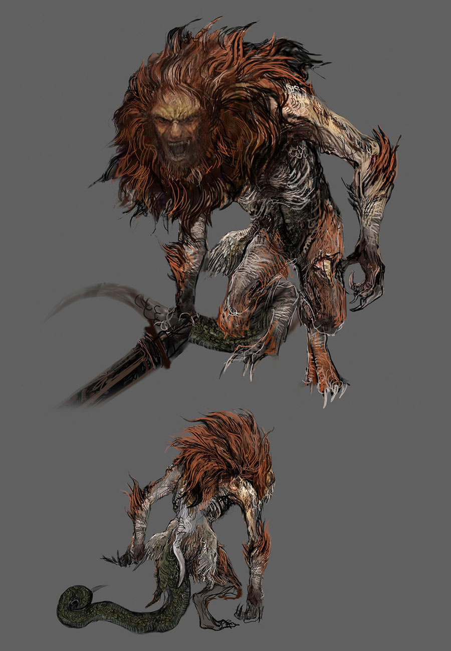 Misbegotten Warrior Concept Art from Elden Ring