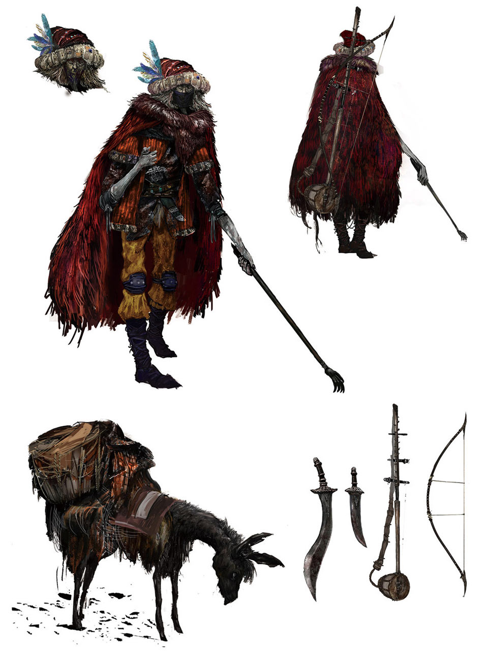 Nomadic Merchant Concept Art from Elden Ring