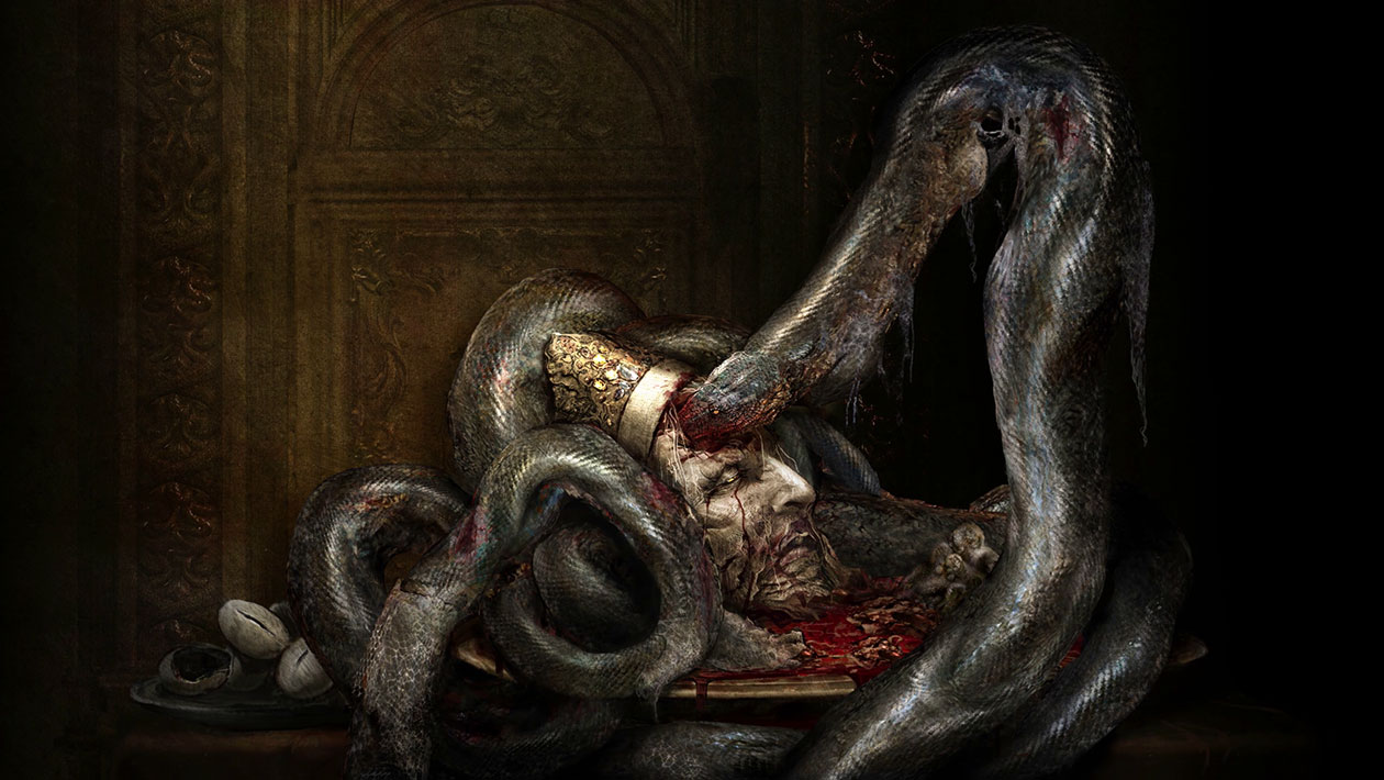 Praetor Rykard and the God-Devouring Serpent Art from Elden Ring