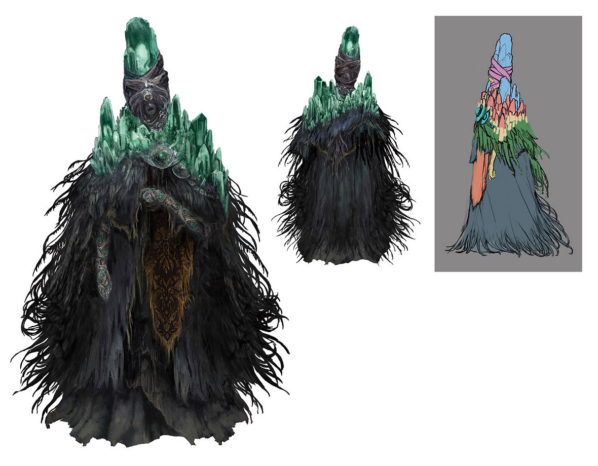 Primevil Sorcerer Azur Concept Art from Elden Ring