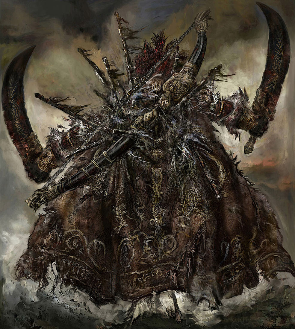 Starscourge Radahn Backside Art from Elden Ring